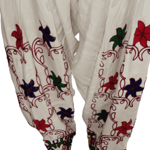 Linen Embraided White Trouser