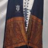 Royal Blue Winter Shawl - Image 2