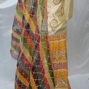 Mustard Lehenga with Golden Shirt