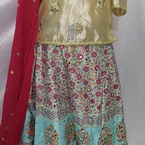 Beautiful Design Aqua Lehenga