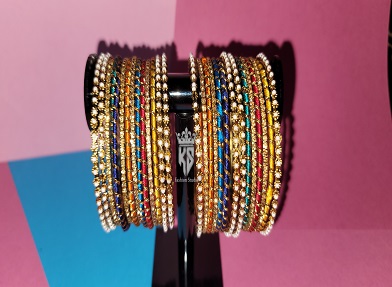 Multi Color Pearls Work Indian Choriyan