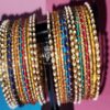 Multi Color Pearls Work Indian Choriyan - Image 3