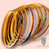Matte Painted Golden Bangles - Image 3