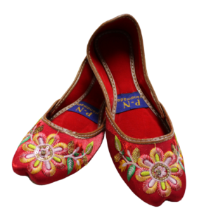 Red Embroidery Khussa
