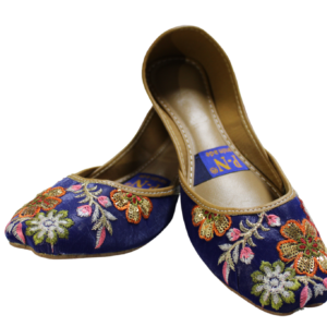 Blue Embroidery Khussa