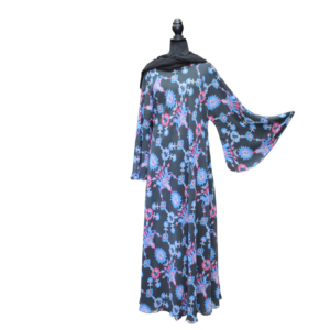 Blue Graphic Reversable Abaya