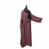 Double Lace Brown Abaya - Image 2